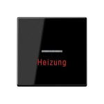 Jung A590HSW Wippe 1-fach mit Lichtleiter Heizung Duroplast Serie A schwarz 