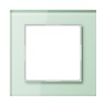 Jung AC581GLWMT Glasrahmen 1-fach senkrechte und waagerechte Montage Glas A CREATION mattweiß 