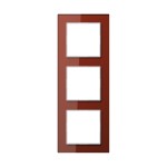 Jung AC583GLRT Glasrahmen 3-fach senkrechte und waagerechte Montage Glas A CREATION rot 