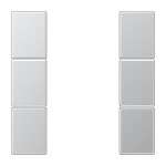 Jung AL2503TSA Tastensatz 3-fach F50 Serie LS Aluminium 