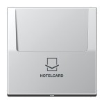 Jung AL2990CARD Hotelcard-Schalter (ohne Taster-Einsatz) Hotelcard Serie LS Aluminium 