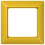 Jung AS581GLGE Rahmen 1-fach für Abdeckungen mit Glasscheibe Thermoplast AS 500 gelb 