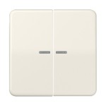 Jung BTCD17102 JUNG HOME Taster 2-fach Duroplast Serie CD cremeweiß 