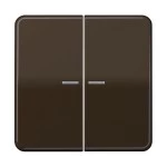 Jung BTCD17102BR JUNG HOME Taster 2-fach Duroplast Serie CD braun 