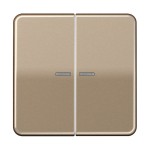 Jung BTCD17102GB JUNG HOME Taster 2-fach Aluminium eloxiert Serie CD gold-bronze 