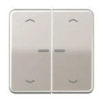 Jung BTCD17102PPT JUNG HOME Taster 2-fach mit Pfeilsymbolen Aluminium eloxiert Serie CD platin 