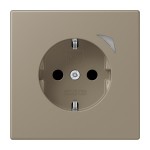Jung BTLC1521S242 JUNG HOME Schuko Steckdose 16A 250V Schraubklemmen mit Funktionsanzeige integrierter erhöhter Berührungsschutz SAFETY+ Thermoplast lackiert 