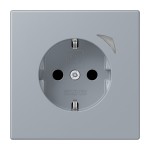 Jung BTLC1521S257 JUNG HOME Schuko Steckdose 16A 250V Schraubklemmen mit Funktionsanzeige integrierter erhöhter Berührungsschutz SAFETY+ Thermoplast lackiert 