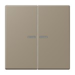 Jung BTLC17102242 JUNG HOME Taster 2-fach Serie LS ombre naturelle moyenne 
