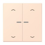 Jung BTLC17102P226 JUNG HOME Taster 2-fach mit Pfeilsymbolen Serie LS orange pâle 