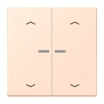 Jung BTLC17102P228 JUNG HOME Taster 2-fach mit Pfeilsymbolen Serie LS rose pâle 
