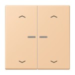 Jung BTLC17102P237 JUNG HOME Taster 2-fach mit Pfeilsymbolen Serie LS terre sienne claire 31 