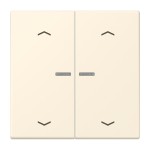 Jung BTLC17102P245 JUNG HOME Taster 2-fach mit Pfeilsymbolen Serie LS blanc ivoire 