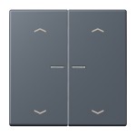 Jung BTLC17102P262 JUNG HOME Taster 2-fach mit Pfeilsymbolen Serie LS gris fonce 59 