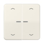Jung CD102KO5P Wippe mit Lichtleiter mit Pfeilsymbolen für Taster 2-fach Duroplast Serie CD cremeweiß 