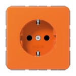 Jung CD1520BFKIO SCHUKO Steckdose 16A 250V integrierter erhöhter Berührungsschutz SAFETY+ Thermoplast Serie CD orange (für ZSV) 