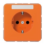 Jung CD1520BFNAO SCHUKO Steckdose 16A 250V mit Schriftfeld Thermoplast Serie CD orange (für ZSV) 