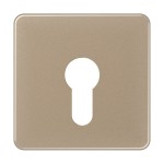 Jung CD525GB Abdeckung für Schlüsselschalter ohne Demontageschutz Aluminium eloxiert Serie CD gold-bronze 