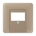 Jung CD569TGB Abdeckung für TAE-Anschlussdosen Aluminium eloxiert Serie CD gold-bronze 