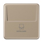 Jung CD590CARDGB-L Hotelcard-Schalter (ohne Taster-Einsatz) Serie CD gold-bronze 