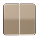 Jung CD595GB Wippe 2-fach Aluminium eloxiert Serie CD gold-bronze 