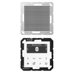 Jung DABA1BTWW Smart Radio DAB+ Bluetooth® Set Mono Serie AS/A alpinweiß 