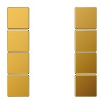 Jung GO2504TSA Tastensatz 4-fach F50 Serie LS goldfarben 