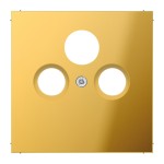 Jung GO2990SAT Abdeckung für Universal-Sat/BK-Dosen Metall goldfarben PVD-beschichtet Serie LS goldfarben 