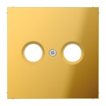 Jung GO2990TV Abdeckung für Antennendosen Metall goldfarben PVD-beschichtet Serie LS goldfarben 