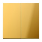 Jung GO2995 Wippe 2-fach Metall goldfarben PVD-beschichtet Serie LS goldfarben 