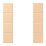 Jung LC504TSA237 Tastensatz 4-fach F50 Serie LS terre sienne claire 31 