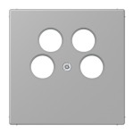 Jung LC990-4SAT2204 Abdeckung für 4-Loch SAT-TV-Steckdose (Ankaro) Thermoplast Serie LS gris moyen 