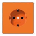 Jung LS1520BFKIO SCHUKO Steckdose 16A 250V integrierter erhöhter Berührungsschutz SAFETY+ Thermoplast Serie LS orange (für ZSV) 