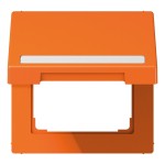 Jung LS990BFNAKLO Klappdeckel mit Rückstellfeder mit Schriftfeld Thermoplast Serie LS orange (für ZSV) 