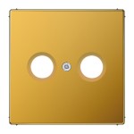 Jung LS990TVGGO Abdeckung für Antennendosen Metall mit echter Goldauflage Serie LS vergoldet 