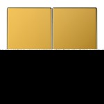 Jung LS995GGO Wippe 2-fach Metall mit echter Goldauflage Serie LS vergoldet 
