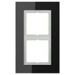 Jung LSP982GLSW Glasrahmen 2-fach senkrechte und waagerechte Montage Glas LS PLUS schwarz 