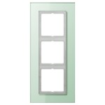 Jung LSP983GLAS Glasrahmen 3-fach senkrechte und waagerechte Montage Glas LS PLUS mattweiß 