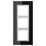 Jung LSP983GLSW Glasrahmen 3-fach senkrechte und waagerechte Montage Glas LS PLUS schwarz 