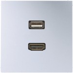 Jung MAAL1163 Multimedia-Anschlusssystem HDMI / USB 2.0 Serie LS Aluminium 