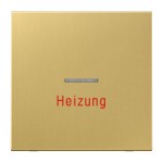 Jung ME2990HC Wippe 1-fach mit Lichtleiter Heizung Messing Serie LS Messing classic 