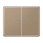 Jung SL595KO5GB Wippe 2-fach mit Lichtleiter Aluminium lackiert Serie SL gold-bronze 