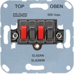 Jung SLA2AN Stereo-Lautsprecher-Anschlussdose 25v 60V DC anthrazit 