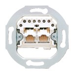 Jung UAE2X8UPO IAE/UAE-Anschlussdose für 2 Terminals (parallel) 