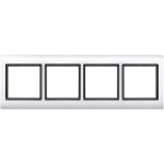 Merten 400419 AQUADESIGN-Rahmen 4-fach polarweiß 