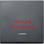 Merten 431814 Wippe mit Kontrollfenster und Aufdruck Heizungsnotschalter anthrazit System M 