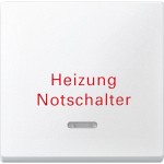 Merten 431819 Wippe mit Kontrollfenster und Aufdruck Heizungsnotschalter polarweiß System M 