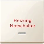 Merten 435144 Wippe mit Kontrollfenster und Aufdruck Heizungsnotschalter cremeweiß glänzend System M 