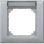 Merten 476160 M-PLAN-Rahmen 1-fach beschriftbar aluminium 