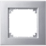 Merten 488160 M-PLAN II-Rahmen 1-fach bündiger Einbau aluminium 